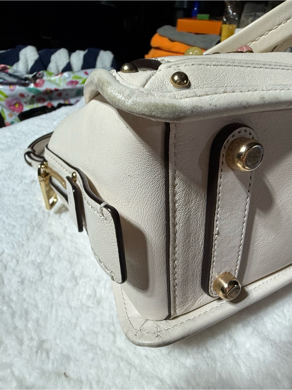 Coach Western Collection Dreamer & Matching Wallet RARE RIVETS & STUDDED!! LN - Picture 12 of 17